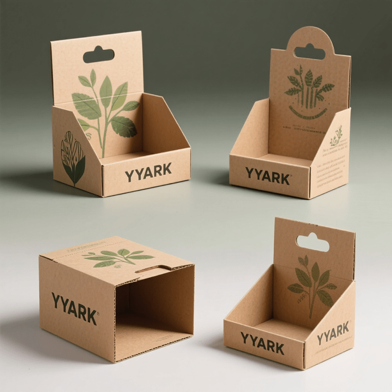 Customized Logo Printed Eco-Friendly Multifunctional Counter Display Rack Retail Cardboard Display Box