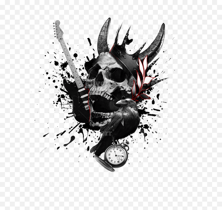 Draw A Realistic Tattoo Design By Plotnikkkova - Realistic Tattoo Skull Drawings Png,Tattoo Designs Png - Free Transparent Png Images - Pngaaa.com 854_x_900_png