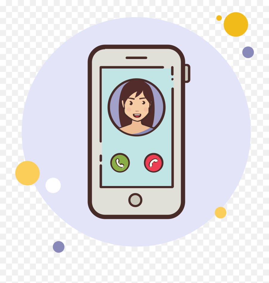Download Brunette Girl Phone Call Icon Decline Phone Call Clipart Png Free Transparent Png Images Pngaaa Com