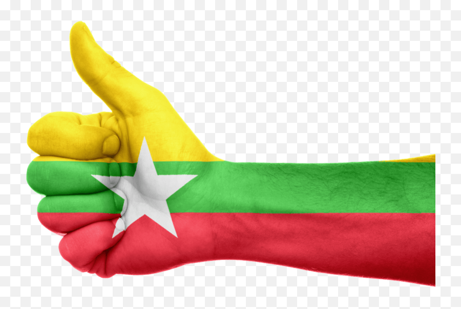The current flag of myanmar was adopted on 21 october 2010 to replace the former flag in use since 1974. A Thumbs Up Sign Resembling The Facebook U0027likeu0027 Icon Burma Myanmar Flag Png Facebook Thumbs Up Png Free Transparent Png Images Pngaaa Com