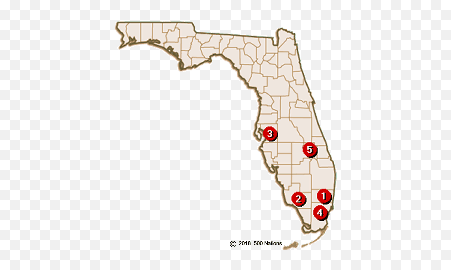 Florida Casinos Casinos In Florida Map Png Florida Map Png Free 588256 Middle 