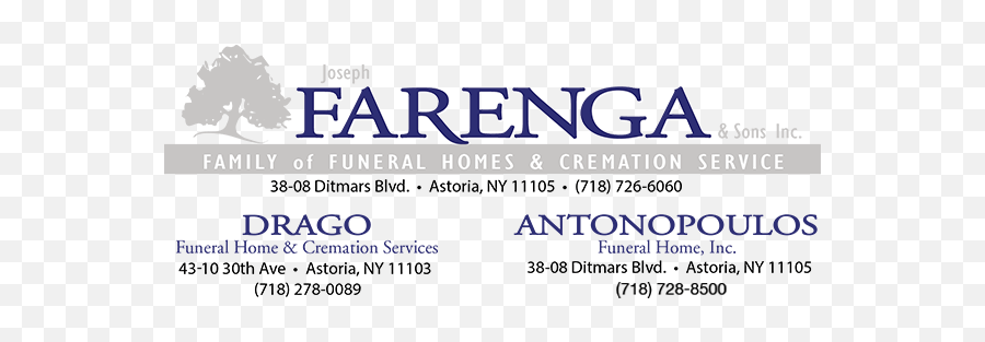 Farenga funeral home and cremation service astoria new