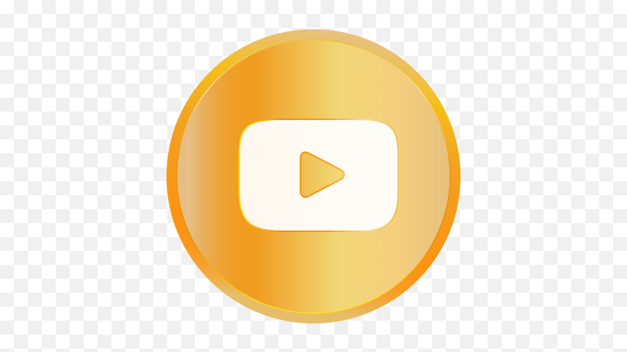 Entertainment Golden Media Social Youtube Icon Golden Youtube Logo Png Free Transparent Png Images Pngaaa Com