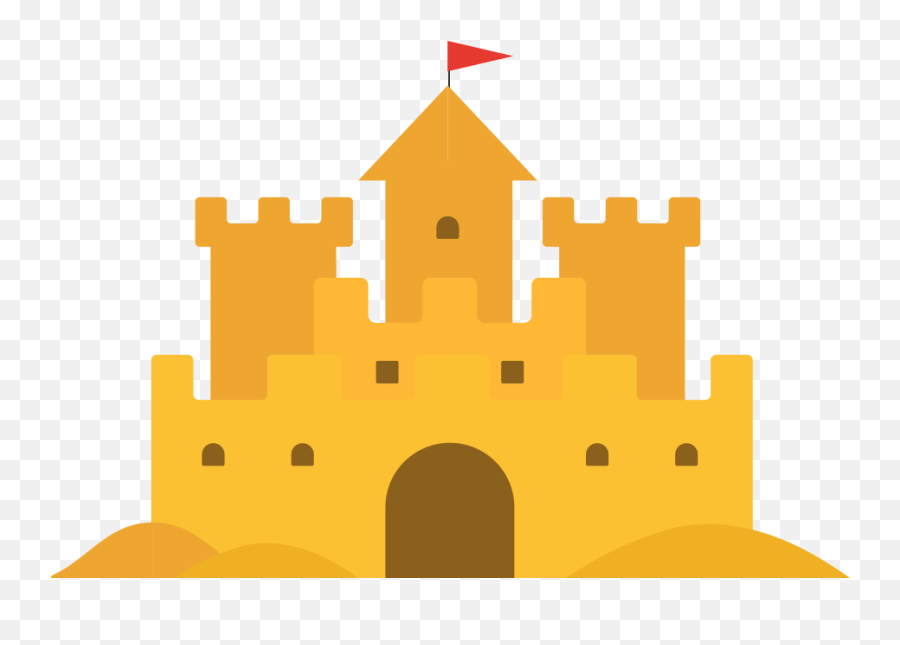 Cartoon yellow sand png download, yellow sandstorm, sandstorm, . Sandcastle Vector Flat Transparent Png Simple Cartoon Sand Castle Sandcastle Png Free Transparent Png Images Pngaaa Com