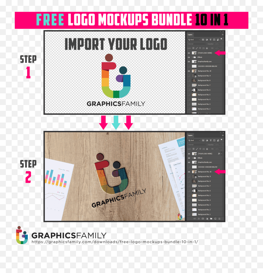 Each psd file is set up at 2000×2000px (300dpi). Free Psd Logo Mockups Bundle 10 In 1 Vertical Png Logo Mockup Psd Free Transparent Png Images Pngaaa Com