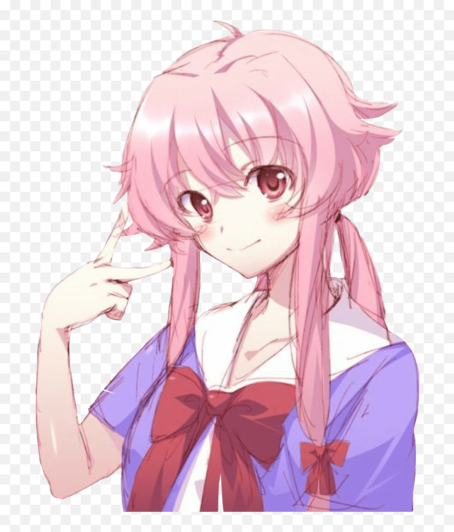 A look at some of the most liked anime girls with pink hair according. Png Stickers Render Anime Sticker Pink Hair Girl Anime Character Yuno Gasai Png Free Transparent Png Images Pngaaa Com