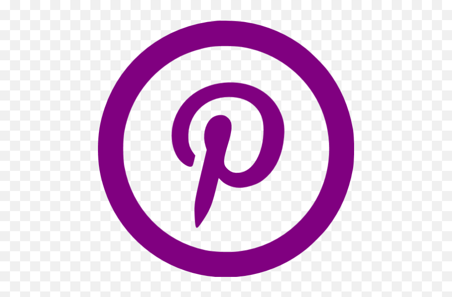 Purple Pinterest 5 Icon Free Purple Social Icons Facebook Page Logo Black And White Png Free Transparent Png Images Pngaaa Com