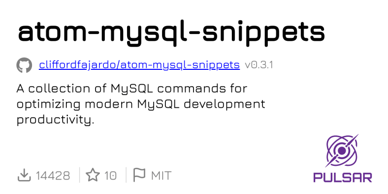 Atom Mysql Snippets - Premium Space Photo - HD
