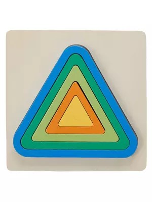 Mini Rainbow Triangle Puzzle