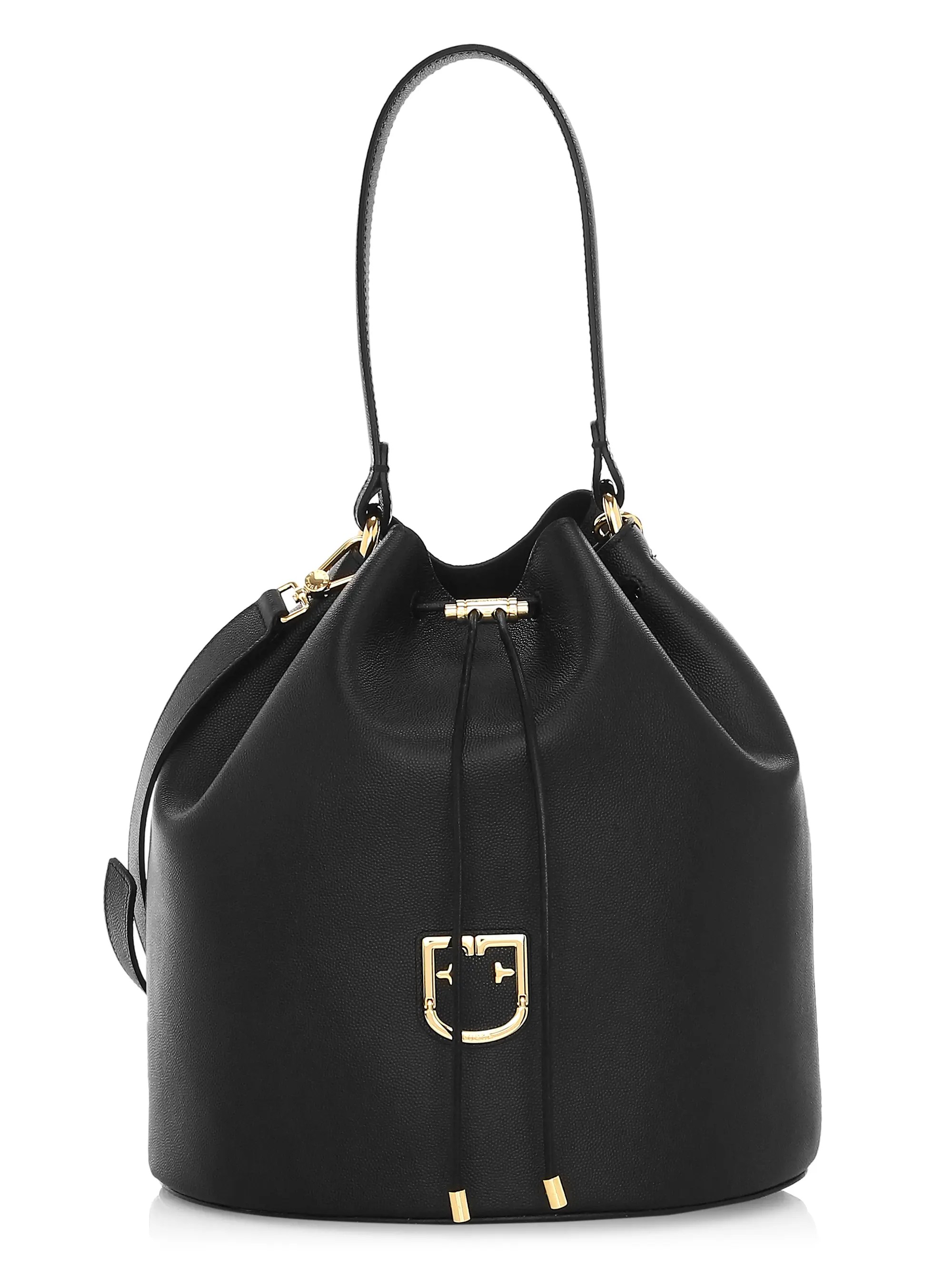 Furla Medium Drawstring Leather Bucket Bag Saksfifthavenue