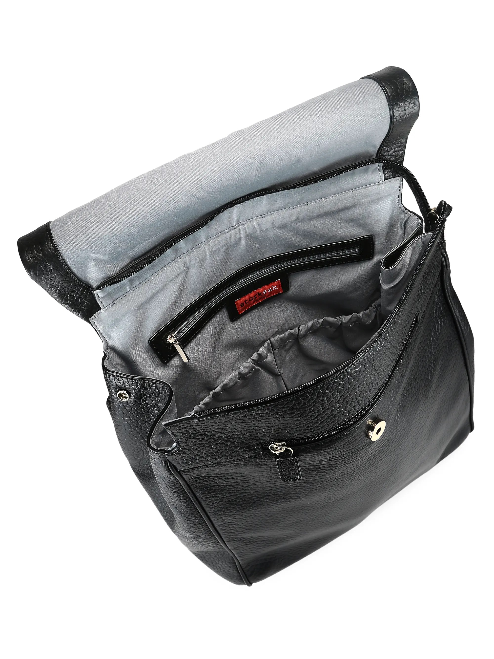 Storksak St James Leather Diaper Bag Backpack Saksfifthavenue