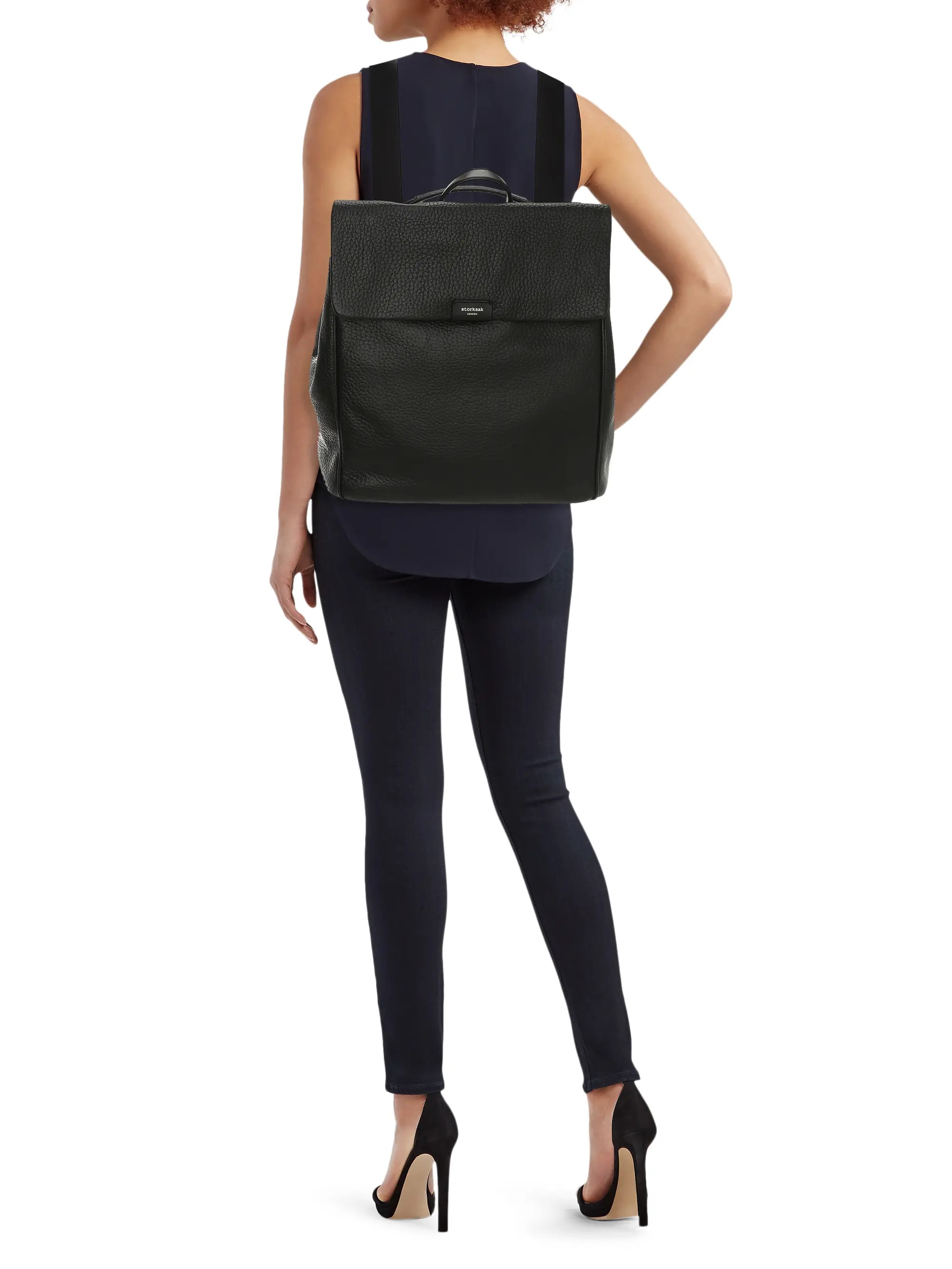 Storksak St James Leather Diaper Bag Backpack Saksfifthavenue