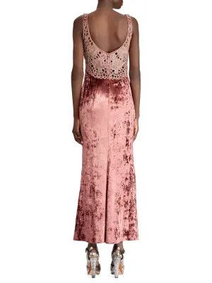 Ralph Lauren 50th Anniversary Annetta Velvet Evening Dress On Sale Saks Off 5th