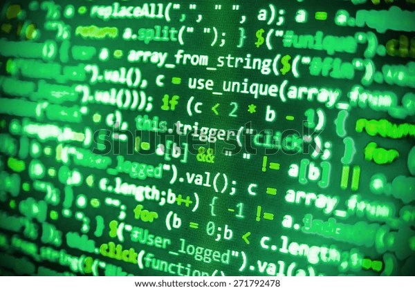 Code Programming Abstract Screen Software Developer