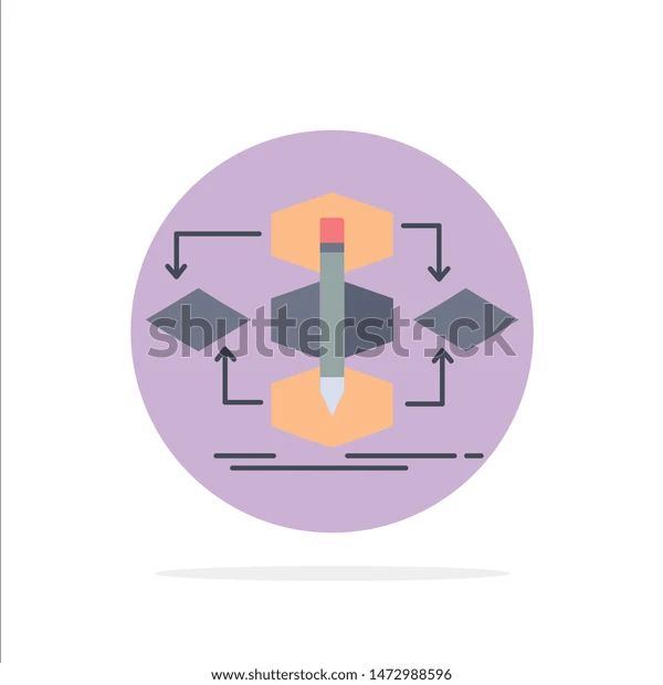 Algorithm Design Method Model Process Flat Stock Vector Royalty Free - Landscape Art Collection - 8K Quality
