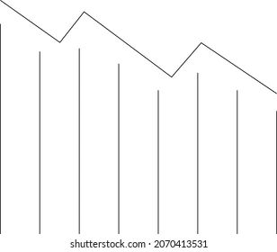 Big Data Icon Decrease Bar Chart Stock Vector Royalty Free 2070413774 - Gradient Images - Professional 4K Collection