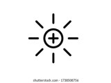 Brightness Increase Decrease Vector Icon Stock Vector Royalty Free