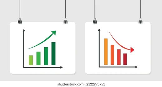 Column Growth Decrease Chart Isolated Vector Stock Vector Royalty Free - Download Classic Minimal Pattern | HD
