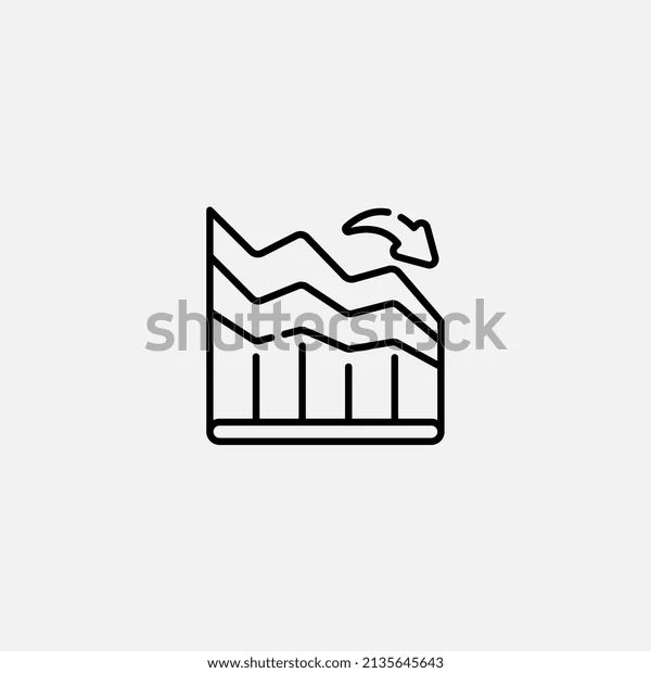 Decrease Chart Icon Sign Vectorsymbol Logo Stock Vector Royalty Free 2135645707 Shutterstock - Full HD Gradient Illustrations for Desktop