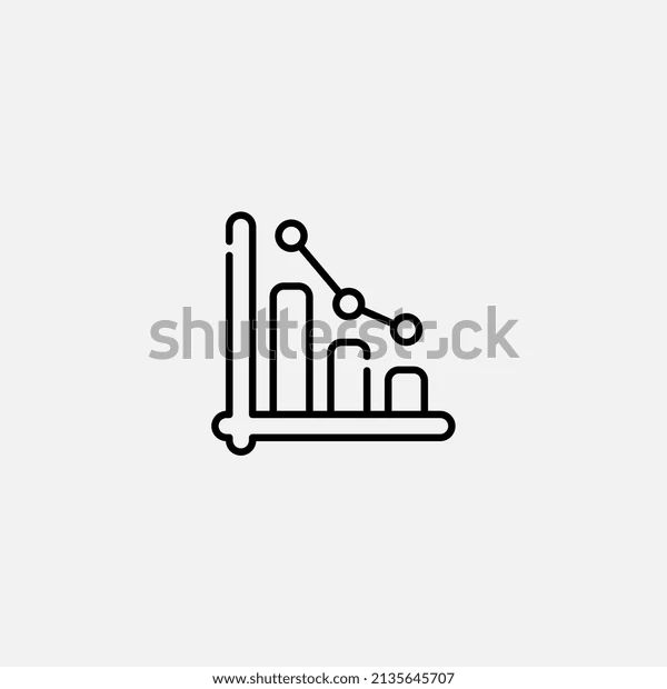Decrease Chart Icon Sign Vectorsymbol Logo Stock Vector Royalty Free 2135645643 Shutterstock - Ocean Wallpapers - Incredible 8K Collection