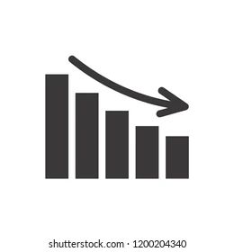 Decrease Down Loss Icon Web App Stock Vector Royalty Free 2166205441 - High Resolution Colorful Illustrations for Desktop