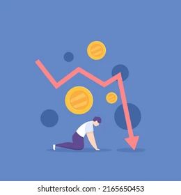 Economic Recession Impact Inflation Decrease Income Stock Vector - Premium City Texture Gallery - Ultra HD