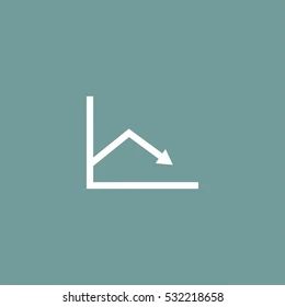 Line Graph Decrease Con Vector Stock Vector Royalty Free 528653317 - Geometric Images - Perfect HD Collection