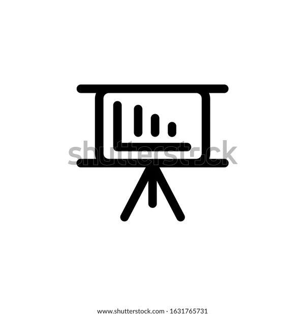 Presentation Icon Decrease Data Graph Vector Stock Vector Royalty Free - Best Minimal Patterns in High Resolution