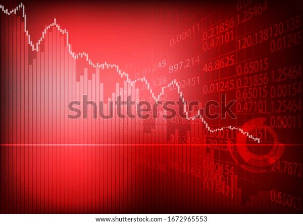 Vector Decrease Business Graph Stockboard Circuit Stock Vector Royalty - Best Ocean Arts in Full HD