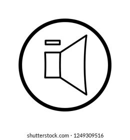 Volume Decrease Button Vector Illustration Decorative Design Stock - Best Dark Backgrounds in Full HD