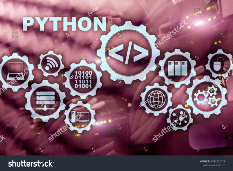 Python Programming Language On Server Room Stock Photo Edit Now 1341399476 - Download Beautiful Abstract Background | 4K