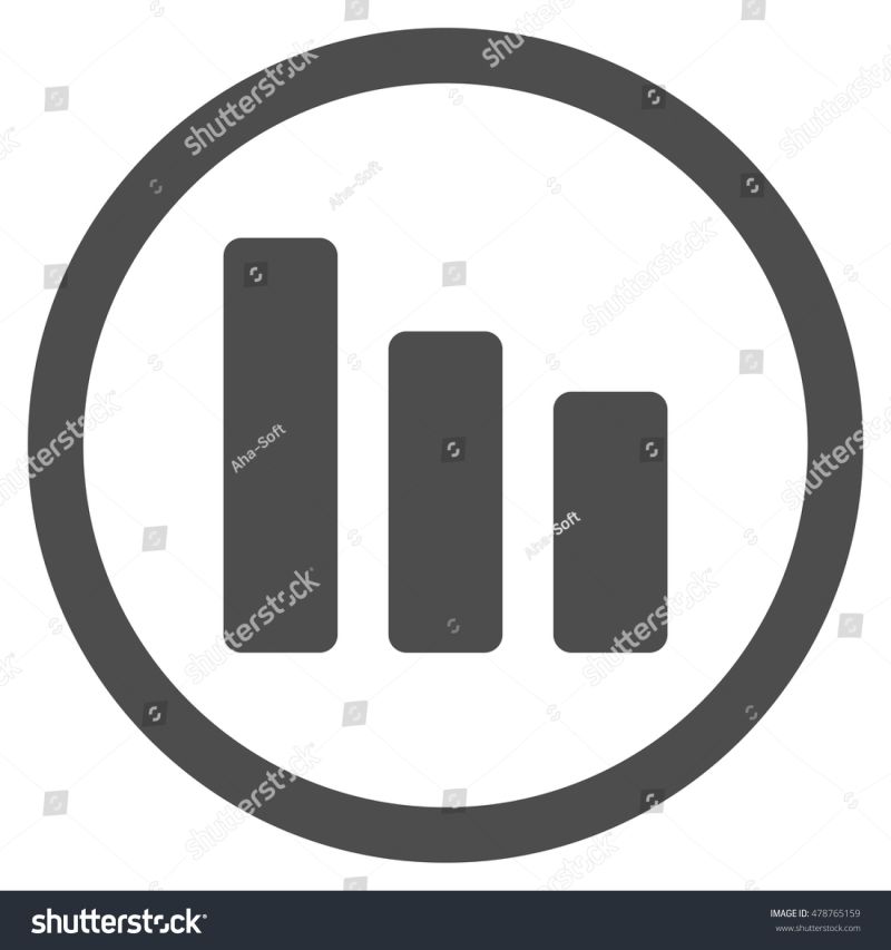 Chart With Bars Decrease Icon Vector Illustration Stock Vector Adobe - Premium Landscape Background Gallery - Desktop