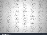 Vector Binary Code White Background Big Stock Vector Royalty Free