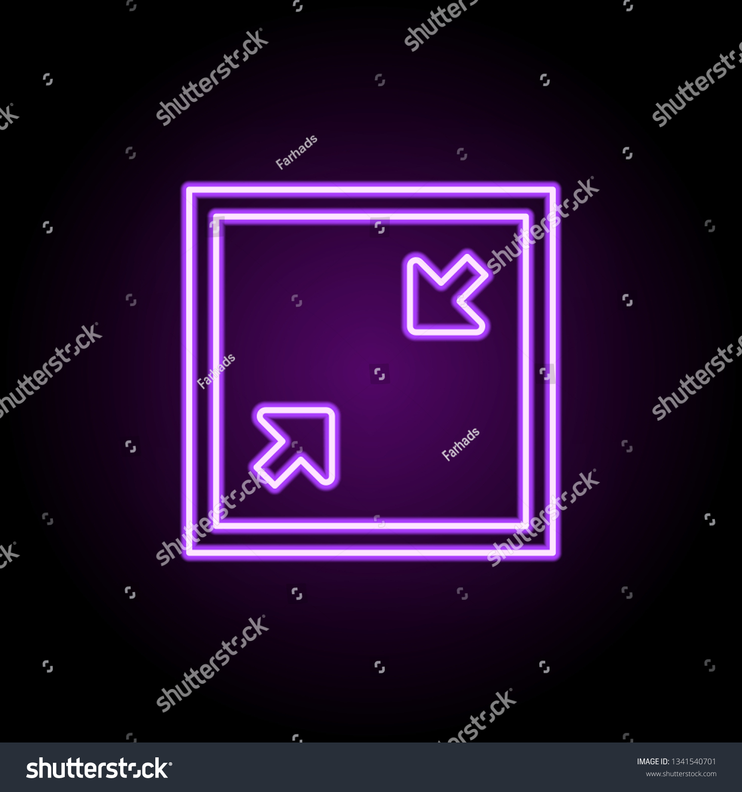 pics Neon Purple Zoom App Icon shutterstock