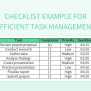 A Comprehensive To-Do Checklist For Efficient Task Management Excel ...