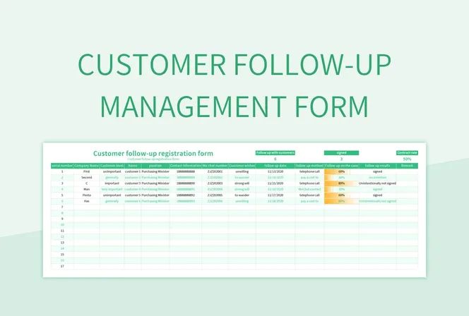 Schedule For Customer Follow Up Excel Template And Google Sheets File - Best City Arts in 8K