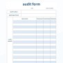 Free Audit Form Templates For Google Sheets And Microsoft Excel ...