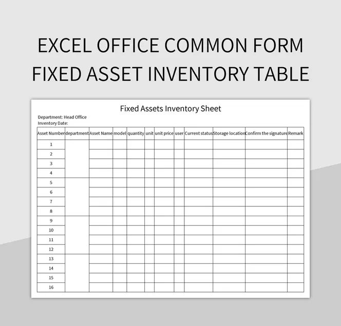 Free Fixed Asset Inventory Sheet Templates For Google Sheets And Microsoft Excel Slidesdocs - Incredible Light Pattern - Full HD