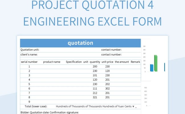 Free Engineering Quotation Excel Quotation Templates For Google Sheets And Microsoft Excel ...