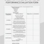 Sales And Management Employee Performance Evaluation Form Excel ...