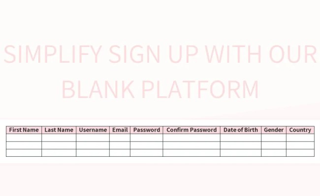 Free Simplified Sign Up Templates For Google Sheets And Microsoft Excel ...