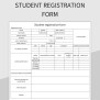 Student Registration Form Excel Template And Google Sheets File For ...