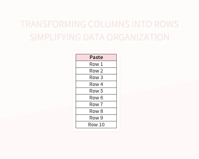 Converting Column To Row Simplifying Data Organization Excel Template And Google Sheets File For - Best Geometric Wallpapers in 4K