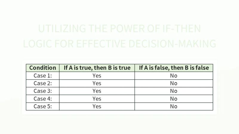 Implementing An If Function Without A Logical Test Simplifying Decision Making Excel Template - Artistic Ocean Design - Full HD