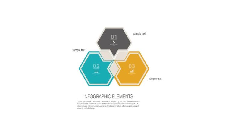 Hexagonal Hexagons With Numbers Google Slides Theme And Powerpoint - Premium Colorful Background Gallery - Full HD