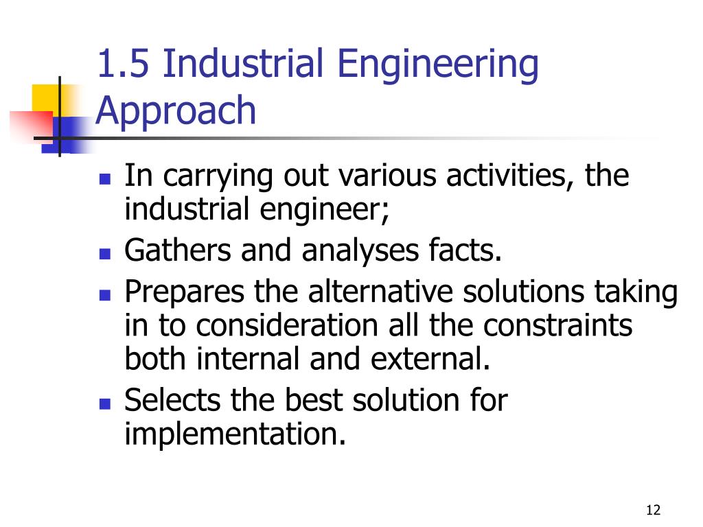 Ppt Industrial Engineering I Powerpoint Presentation Free