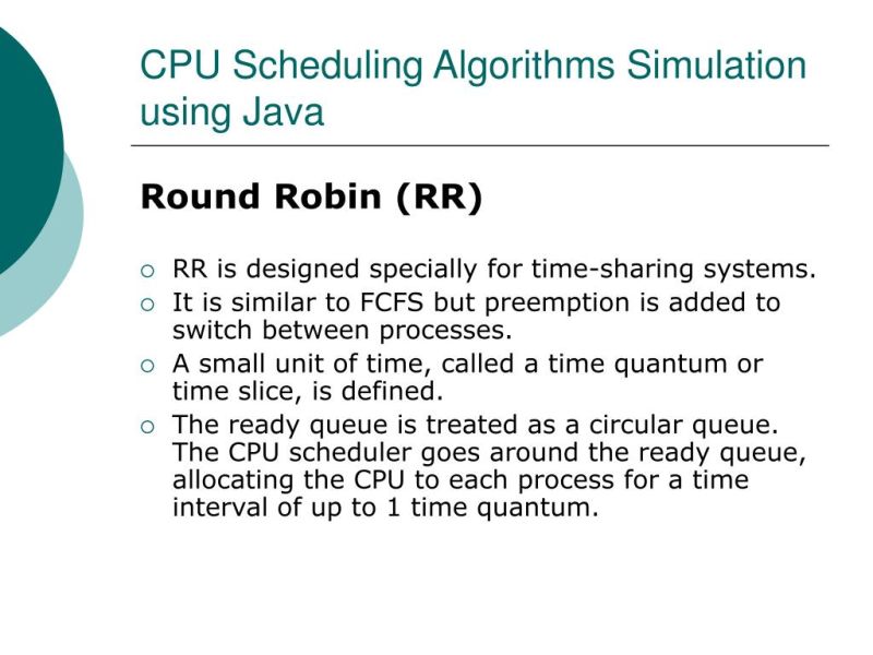 Ppt Cpu Scheduling Algorithms Simulation Using Java Powerpoint - Creative HD Dark Arts | Free Download