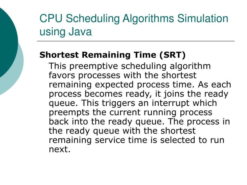 Ppt Cpu Scheduling Algorithms Simulation Using Java Powerpoint - Premium Colorful Design Gallery - Desktop