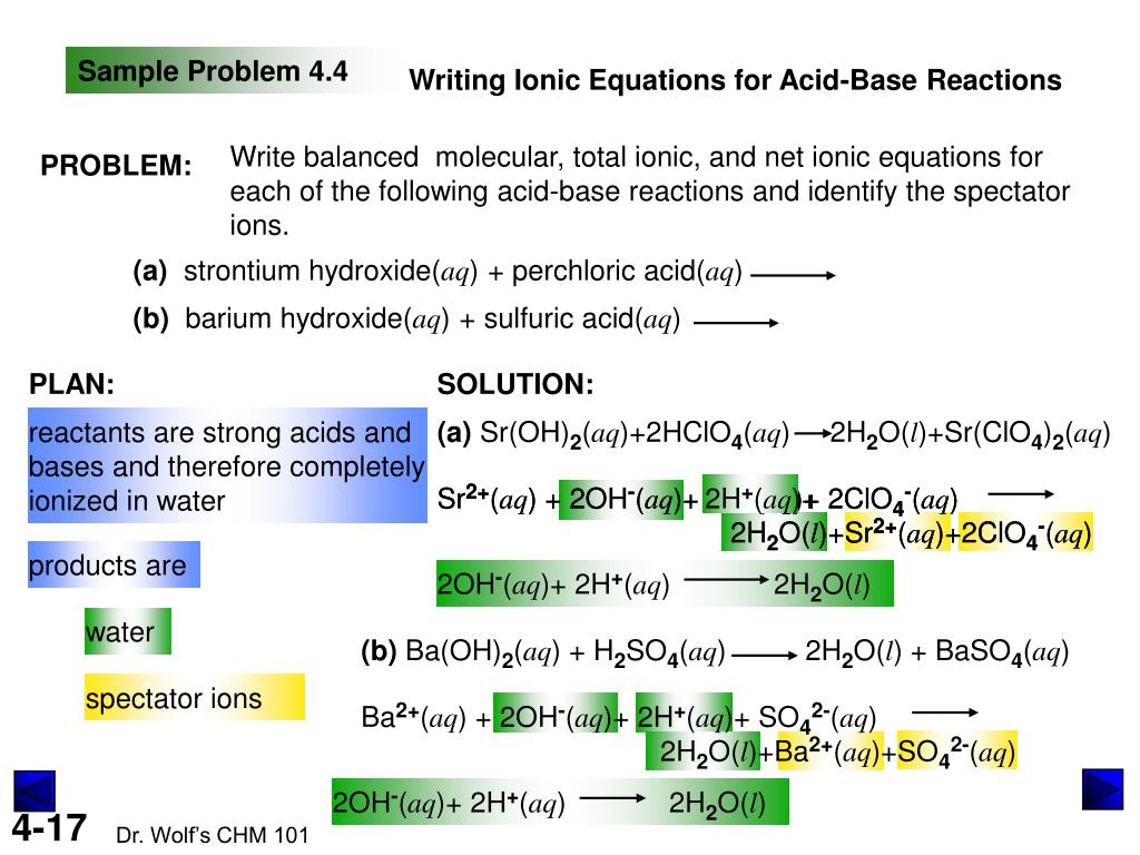 PPT - Chapter 4 The Major Classes of Chemical Reactions ... PPT - Chapter 4 The Major Classes of Chemical Reactions ...
