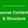 PPT - CS101 Introduction To Computing Lecture 1 Introduction PowerPoint ...